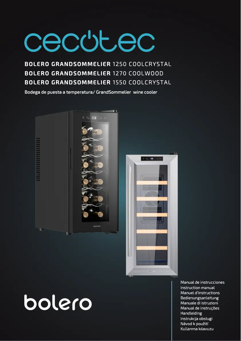 Page n°1 - Manuel utilisateur Cecotec Bolero GrandSommelier 1270 CoolWood