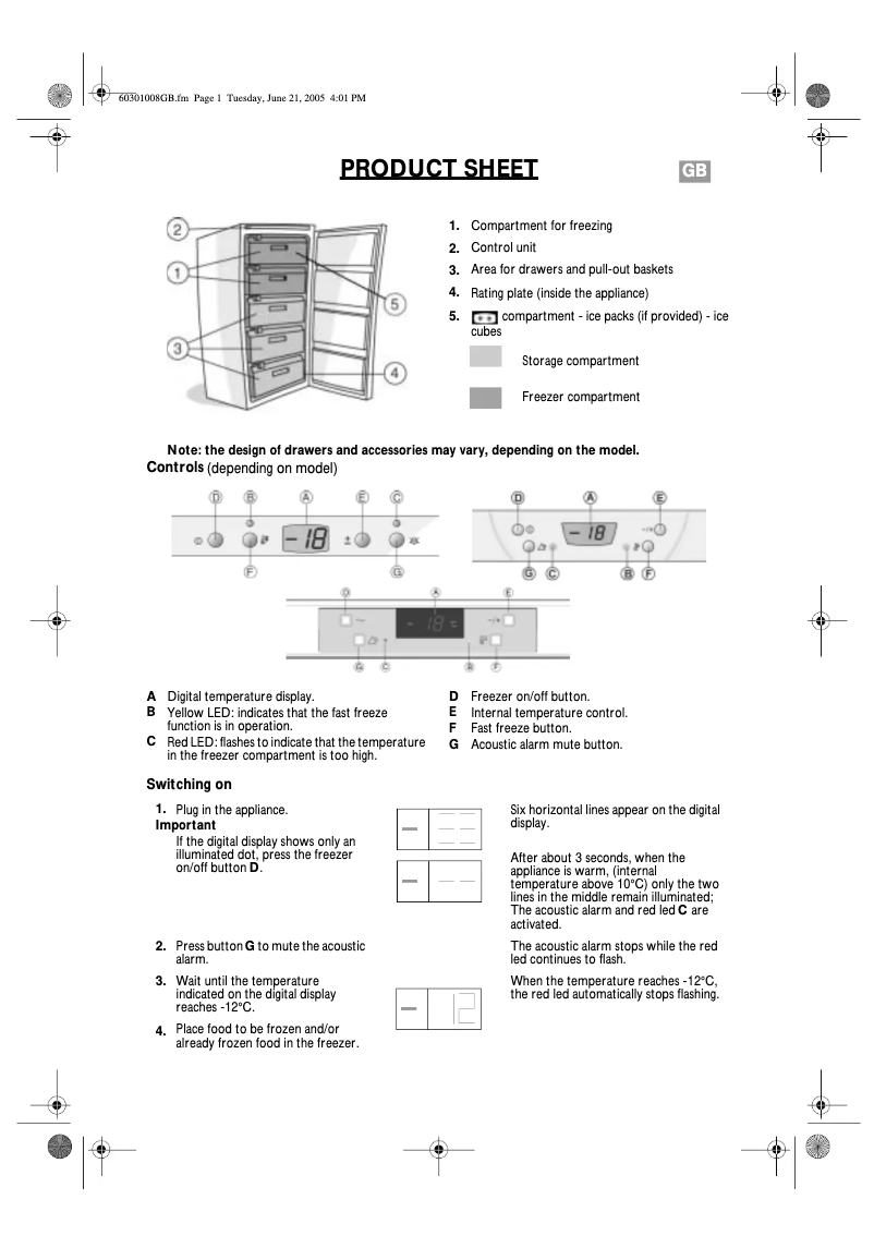 Page n°1 - Manuel utilisateur Bauknecht GKEA 255 Optima
