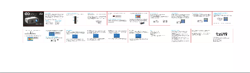 Page 1 de la notice Manuel utilisateur Tzumi GOCinema