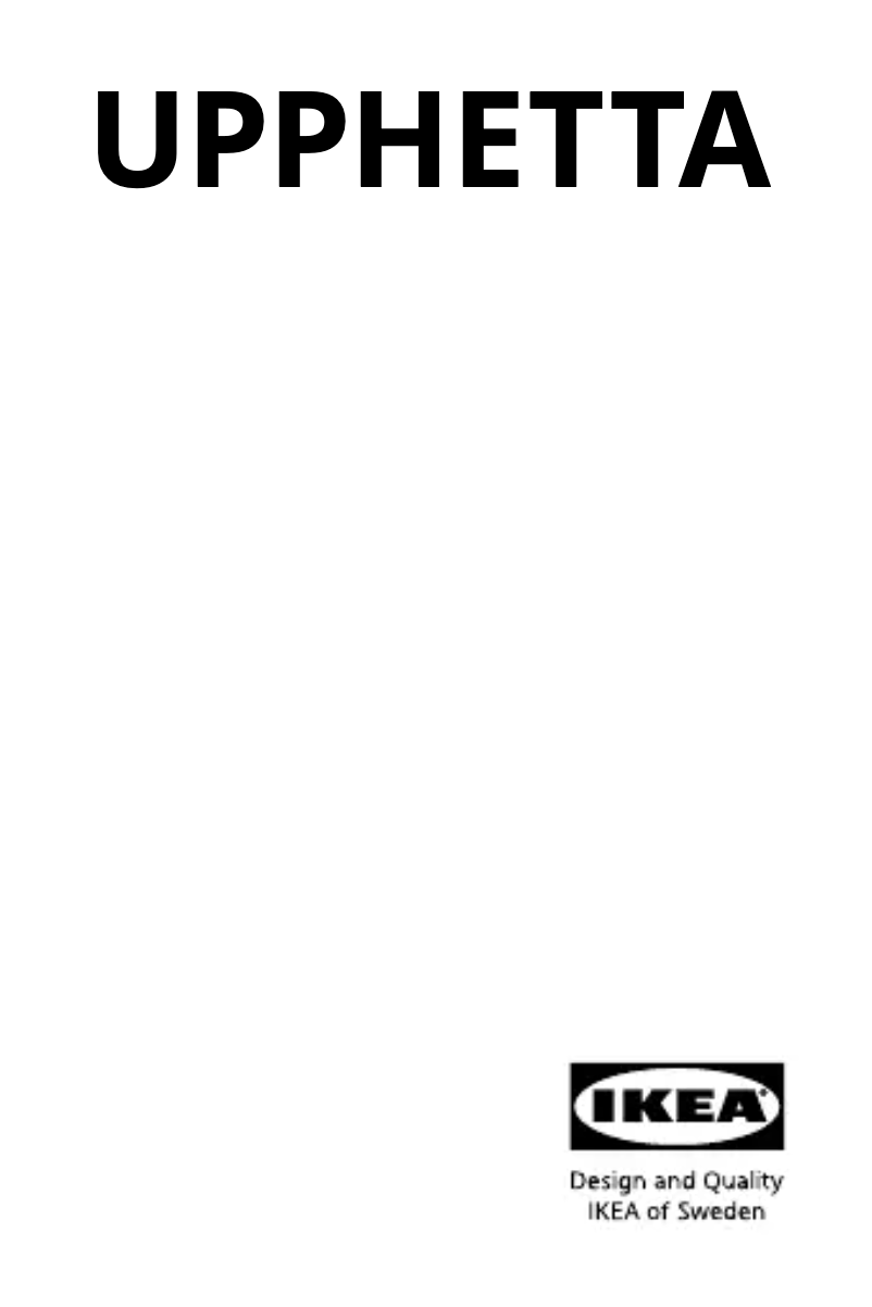 Image de la première page du manuel de l'appareil UPPHETTA 505.617.05