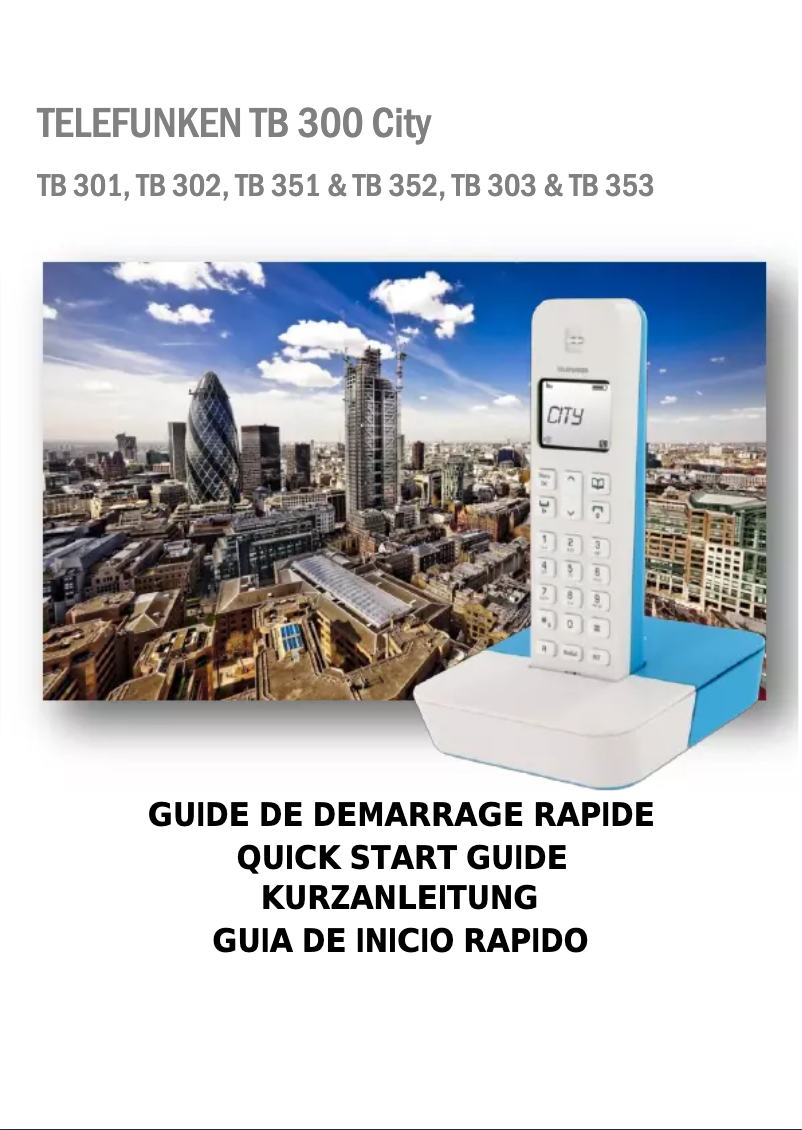 Image de la première page du manuel de l'appareil City TB 352