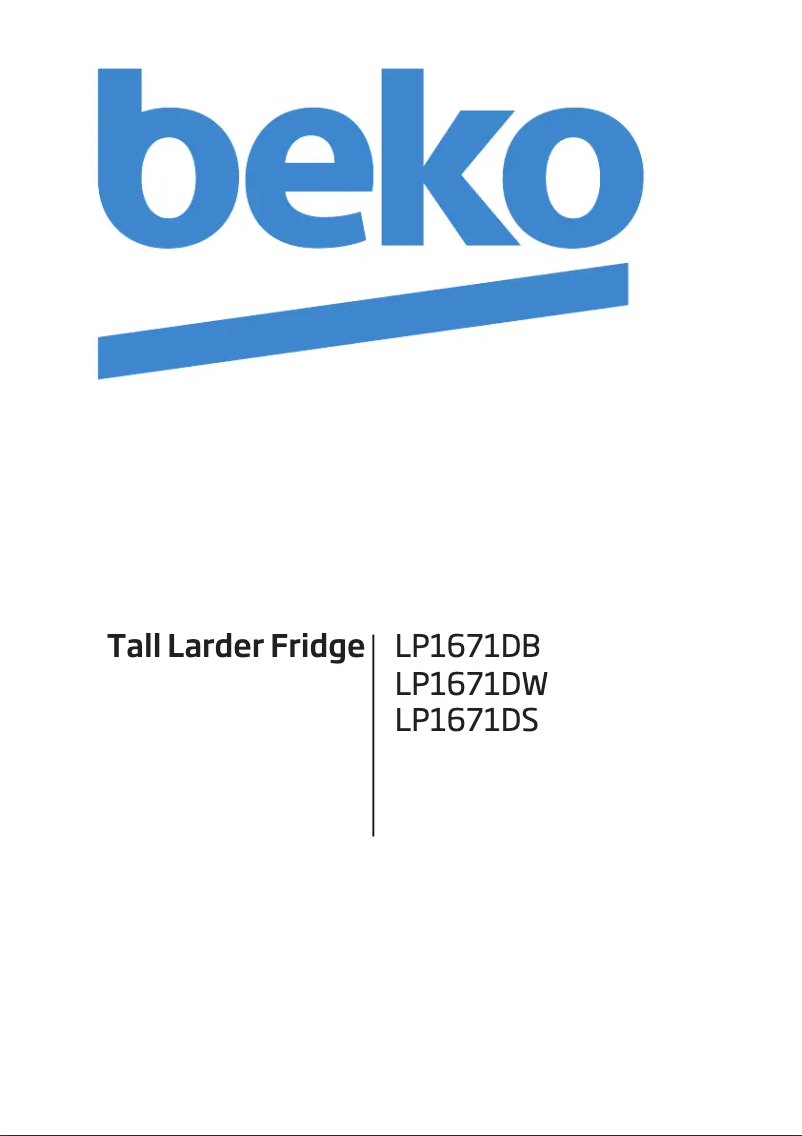 Image de la première page du manuel de l'appareil LP1671D