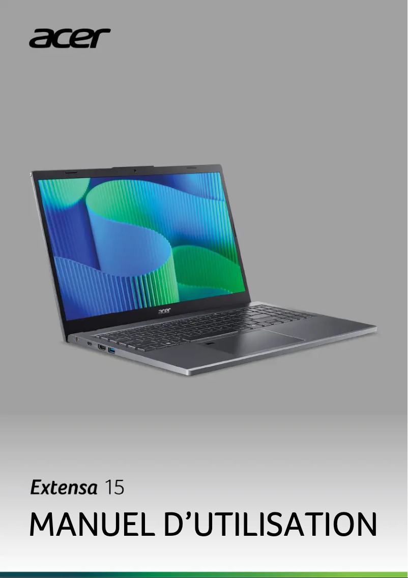 Página 1 del manual Manual de usuario Acer Extensa 15