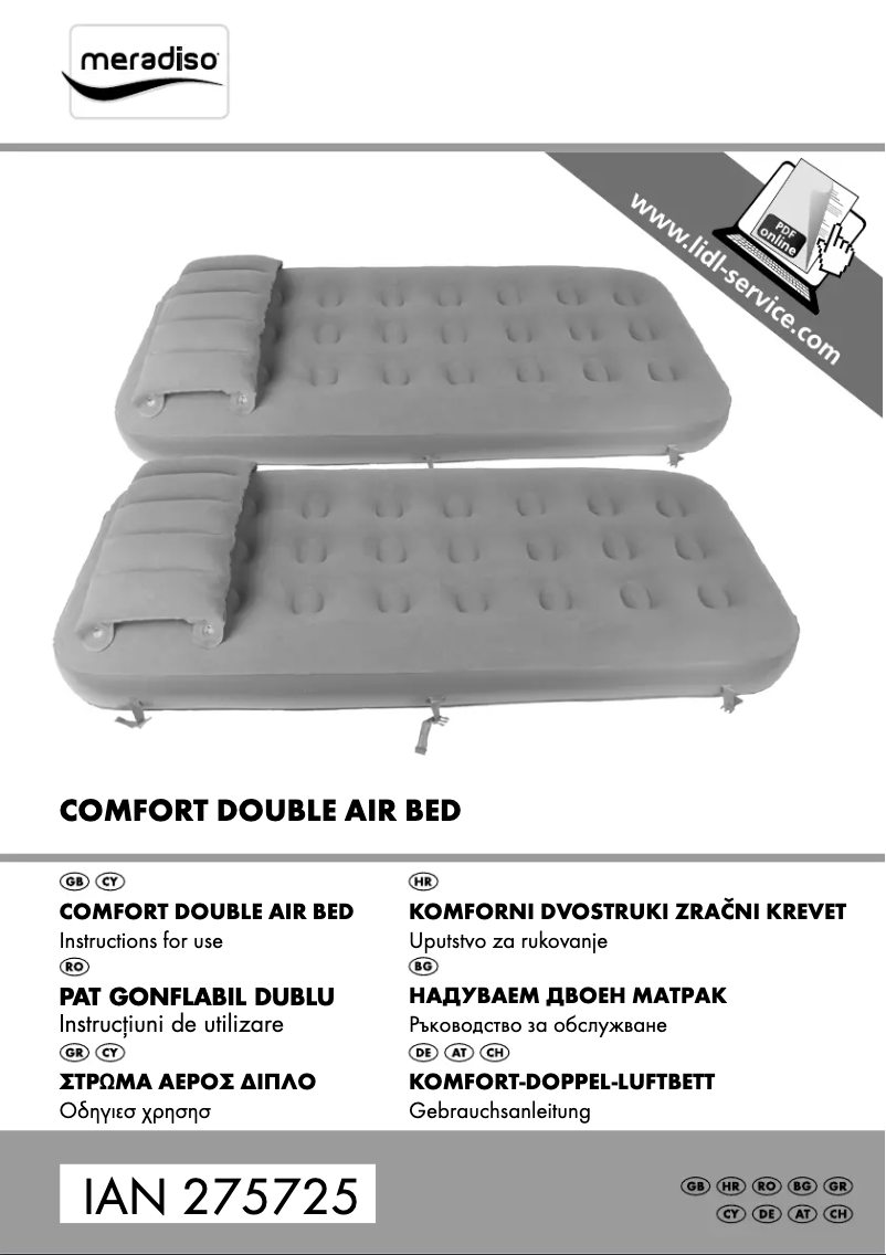 Page 1 de la notice Manuel utilisateur Meradiso IAN 275725