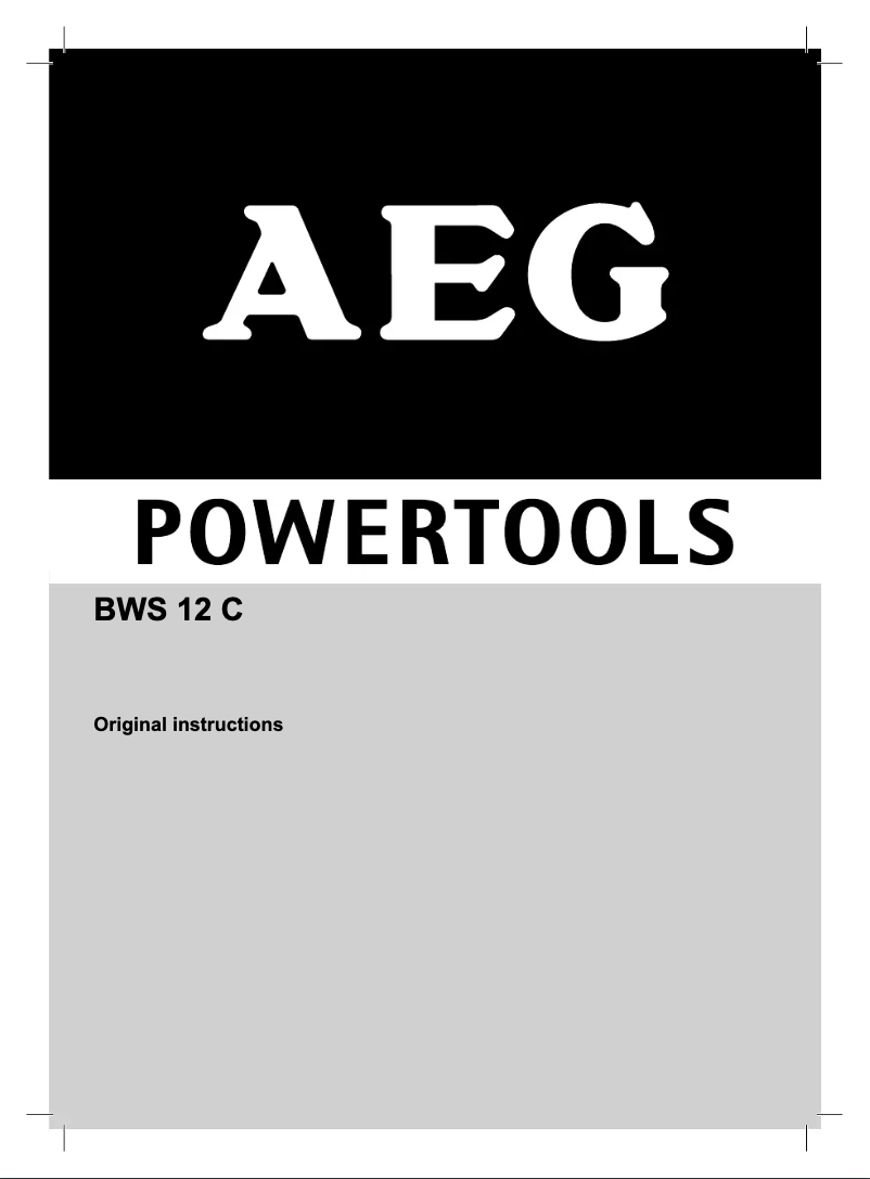 Page n°1 - Manuel utilisateur AEG Powertools BWS 12 C