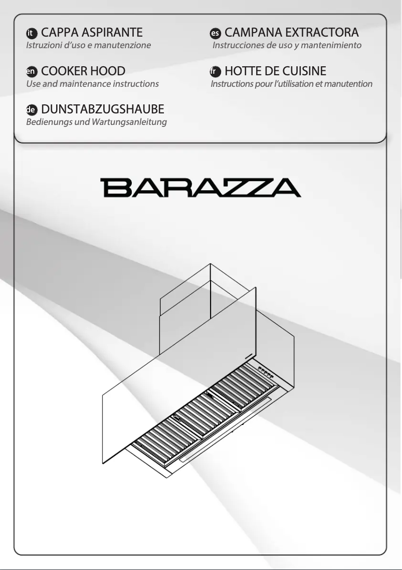 Page 1 de la notice Manuel utilisateur Barazza 1KCYP9