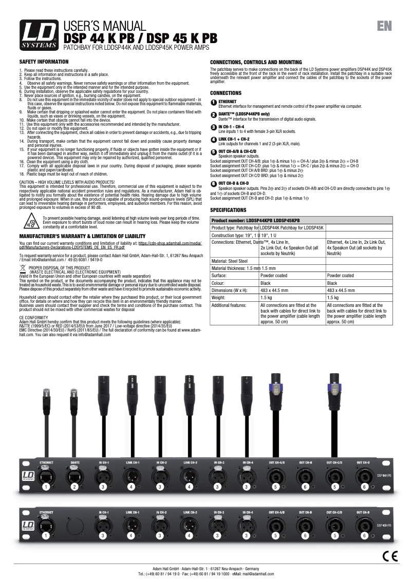 Image de la première page du manuel de l'appareil DSP 44 K PB