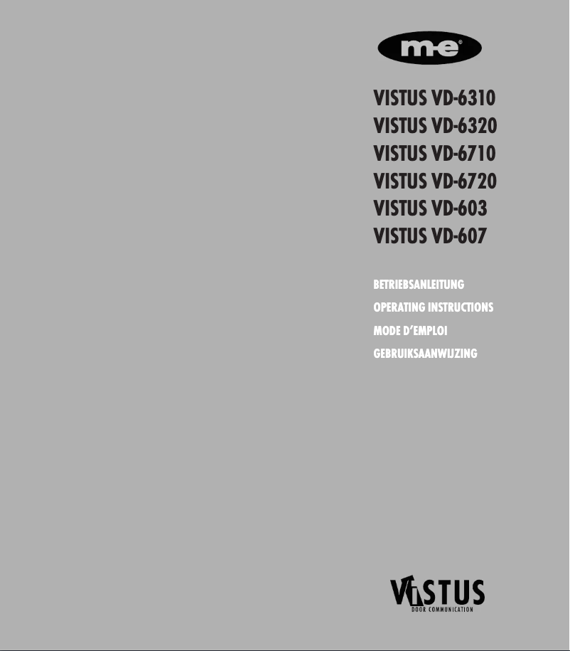 Image de la première page du manuel de l'appareil VD-6720