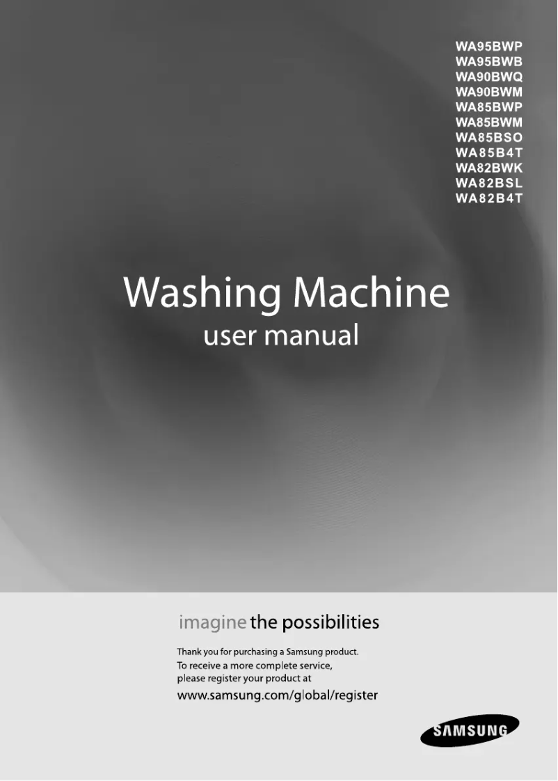 Image de la première page du manuel de l'appareil WA90BWQEH