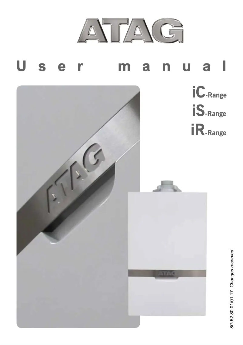 Page 1 of the manual User Manual Atag i15S