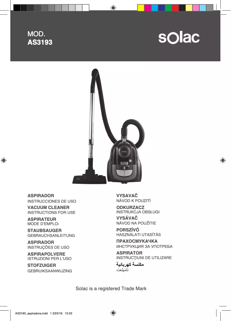 Image de la première page du manuel de l'appareil Apollo Compact AAA AS3191