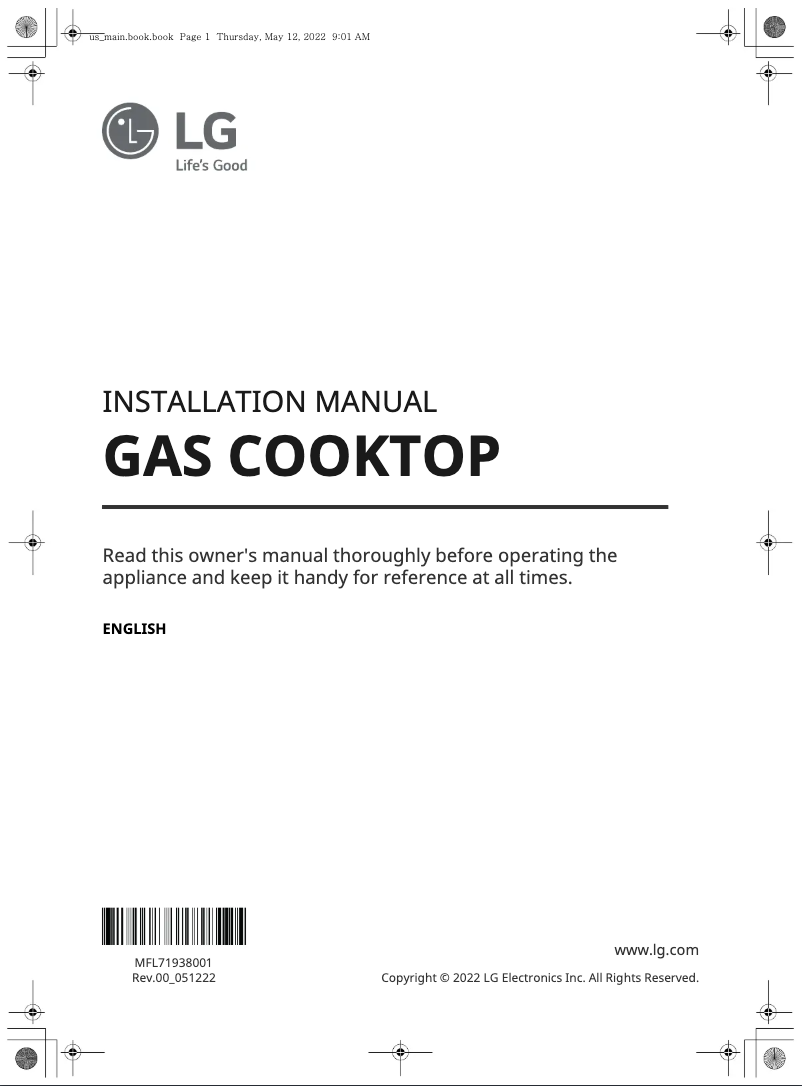 Página 1 del manual Guía de instalación LG CBGS3028S