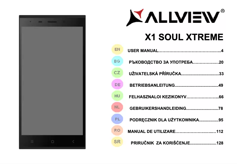 Page n°1 - Manuel utilisateur Allview X1 Soul Xtreme