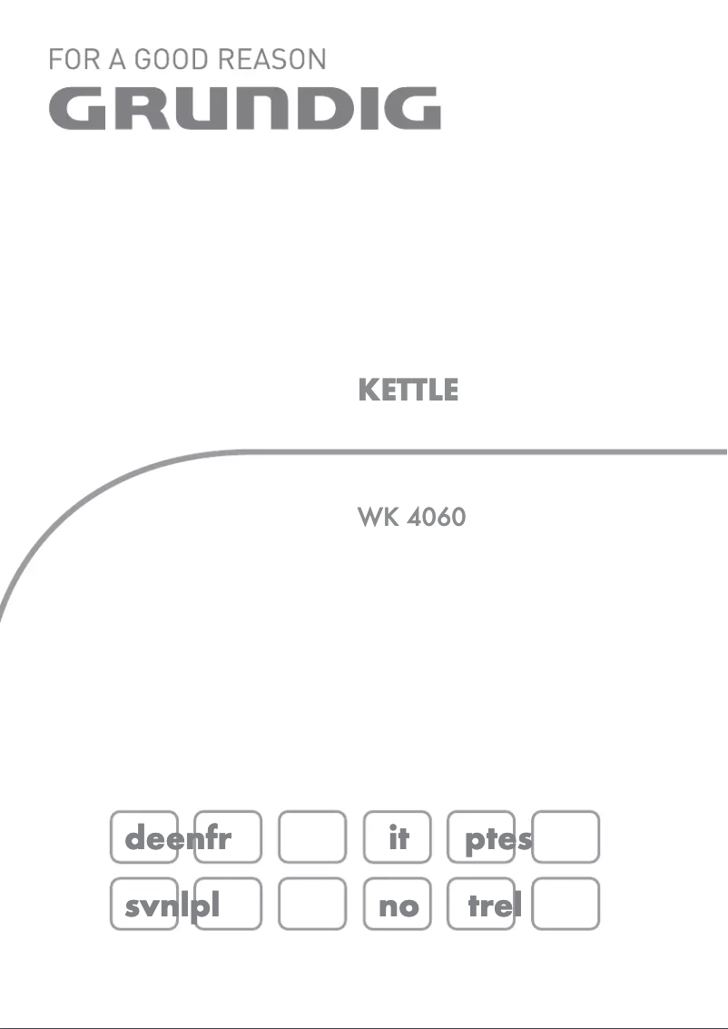 Image de la première page du manuel de l'appareil WK 4060