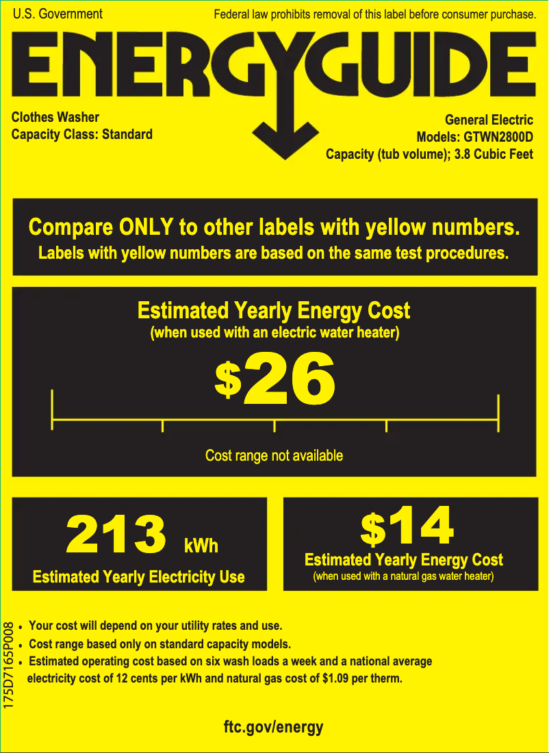 Image de la première page du manuel de l'appareil GTWN2800DWW