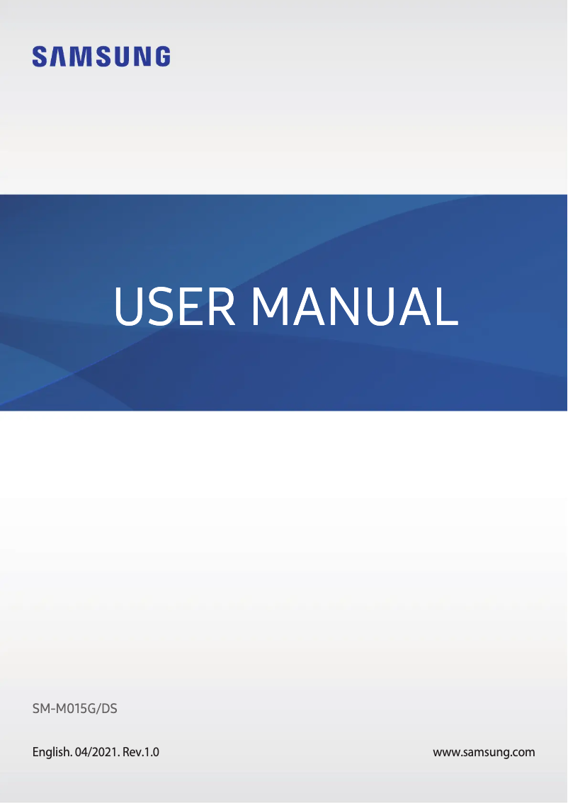 Page 1 de la notice Manuel utilisateur Samsung Galaxy M01