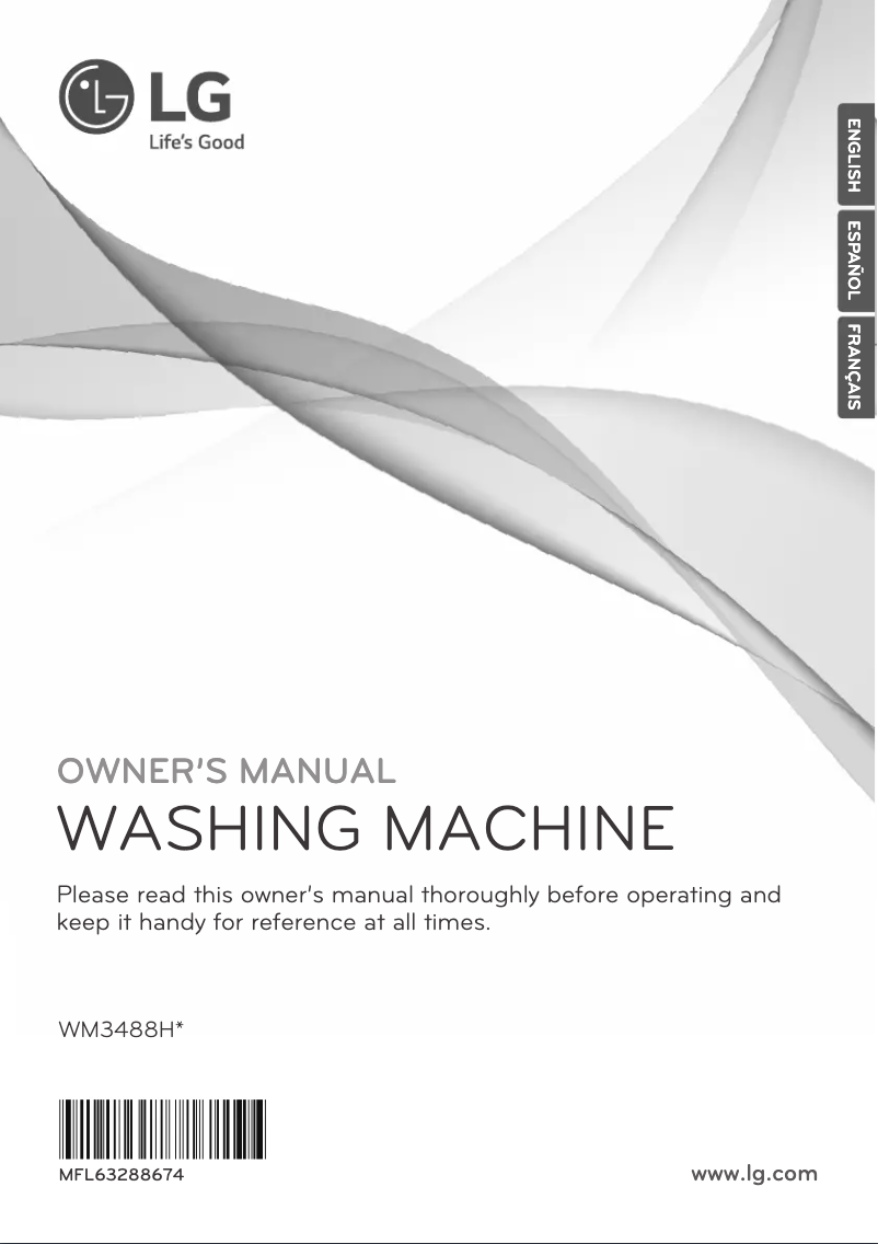 Page n°1 - Manuel utilisateur LG WM3488HS