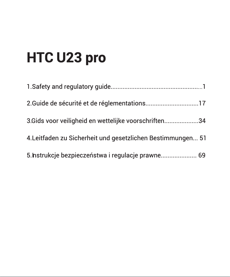 Image de la première page du manuel de l'appareil U23 pro