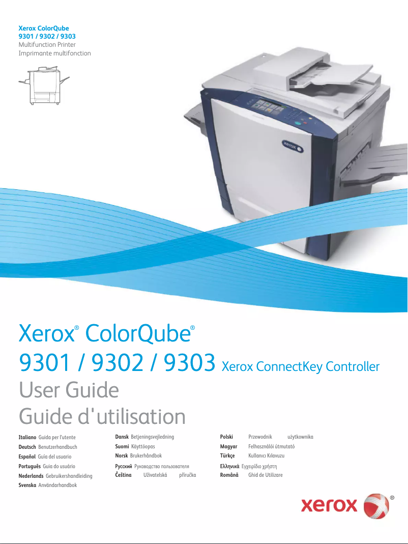 Page 1 de la notice Manuel utilisateur Xerox ColorQube 9303