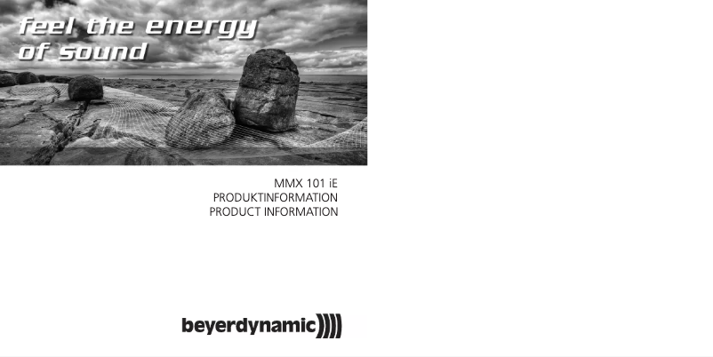 Image de la première page du manuel de l'appareil MMX 101 iE