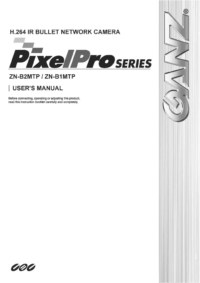 Page n°1 - Manuel utilisateur Ganz PixelPro ZN-B2MTP