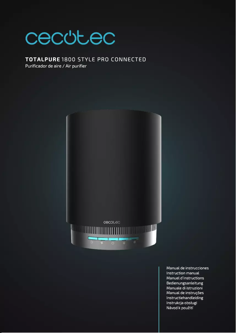 Página 1 del manual Manual de usuario Cecotec TotalPure 1800 Style