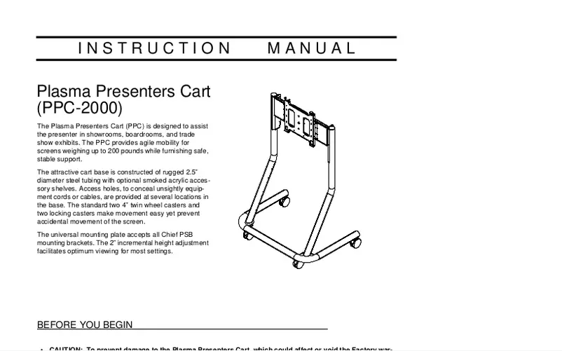 Page 1 de la notice Manuel utilisateur Chief PPCU