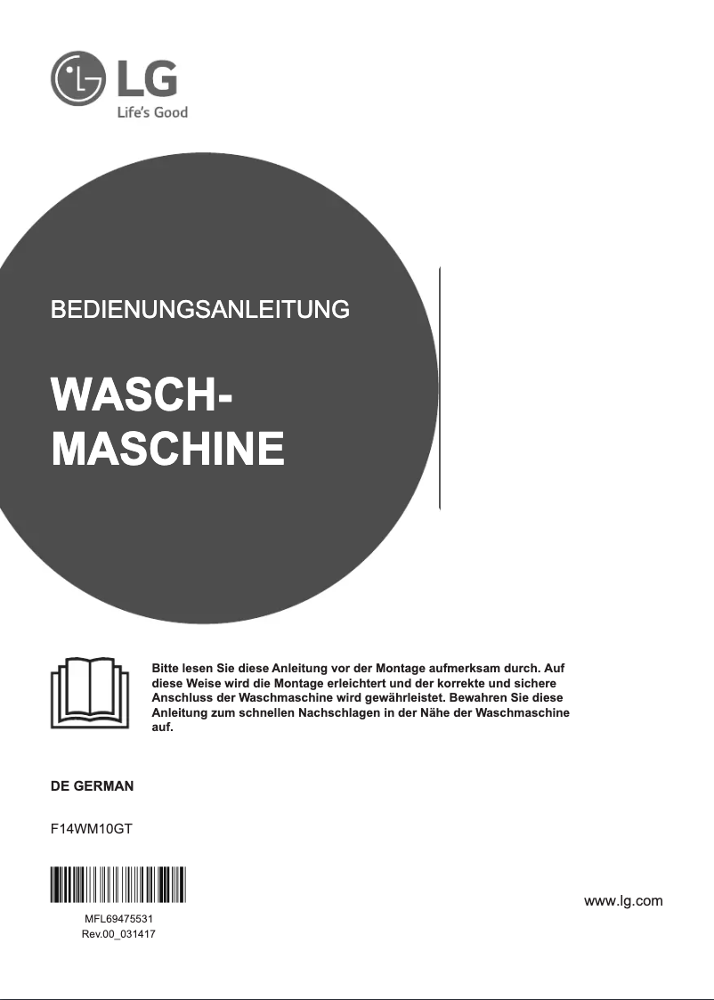Página 1 del manual Manual de usuario LG F4WM10TWIN
