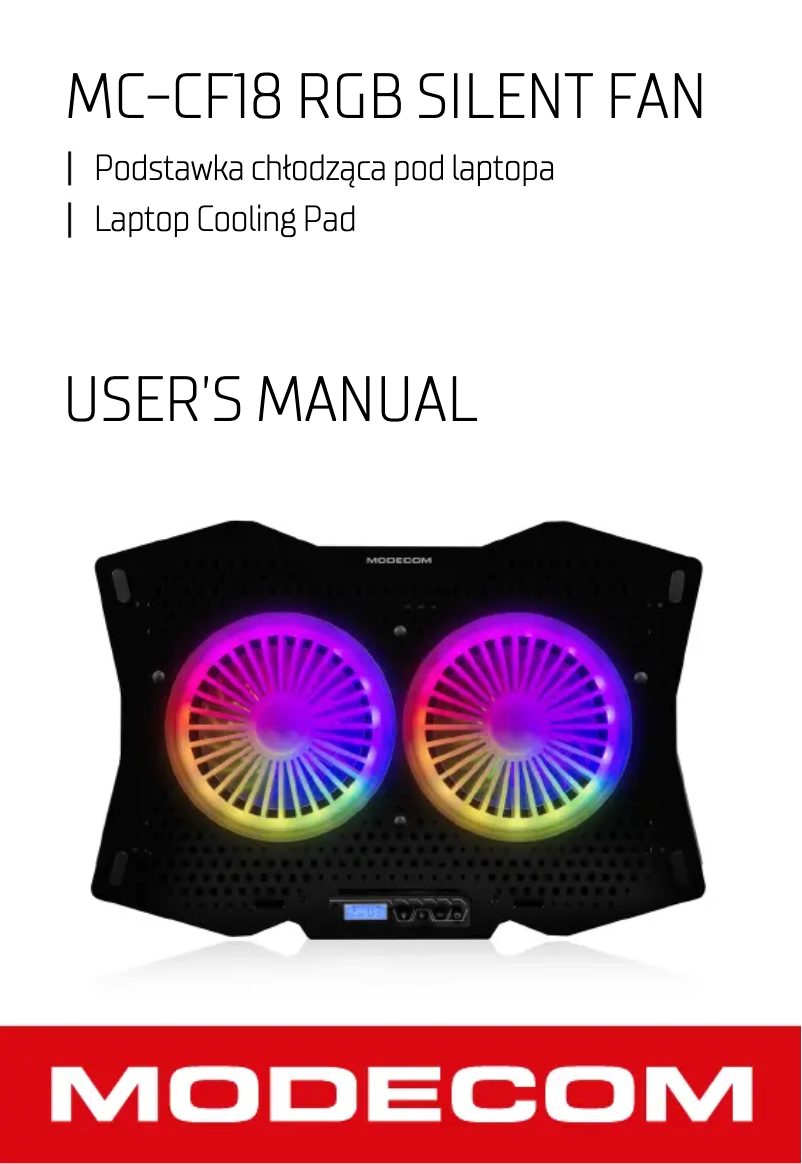 Page 1 de la notice Manuel utilisateur ModeCom MC-CF18 RGB
