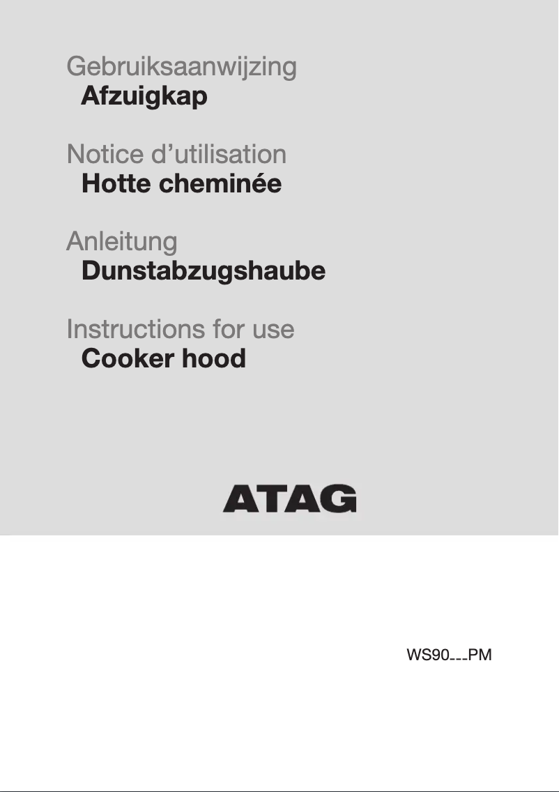 Page 1 de la notice Manuel utilisateur Atag WS90292PM