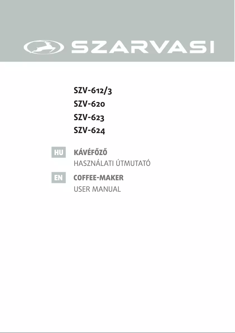 Image de la première page du manuel de l'appareil SZV-620