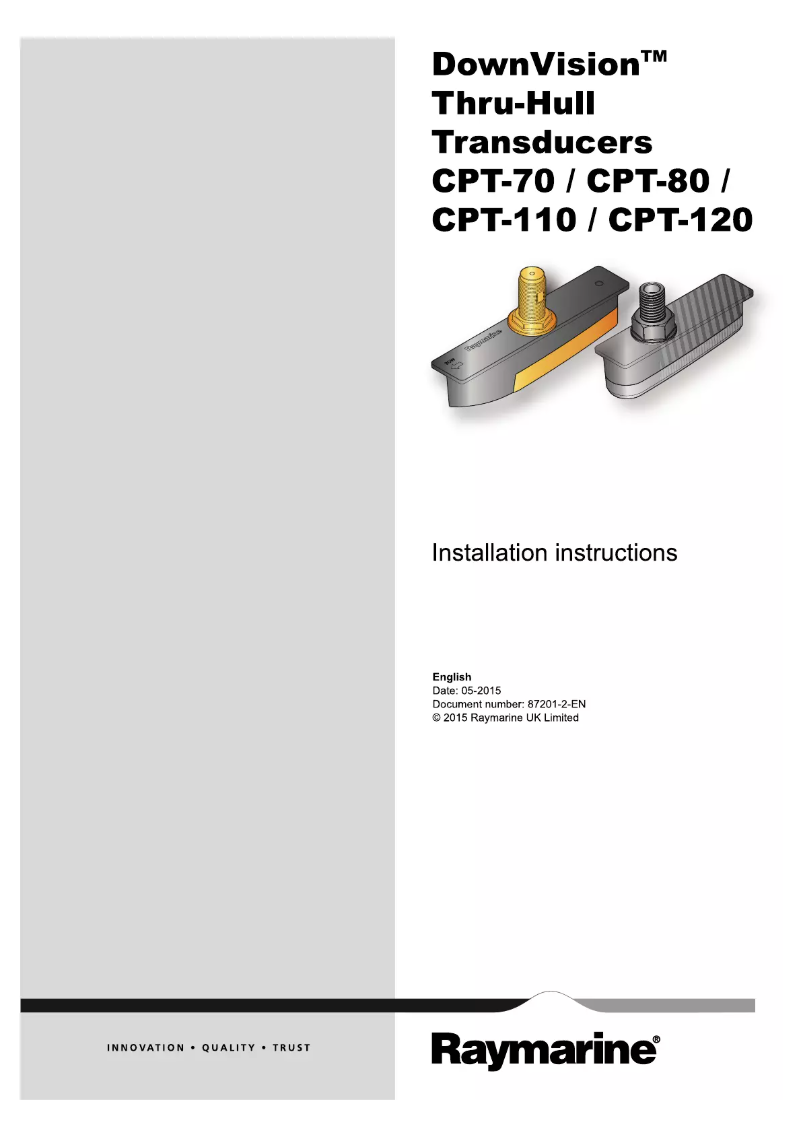 Página 1 del manual Manual de usuario Raymarine CPT-80