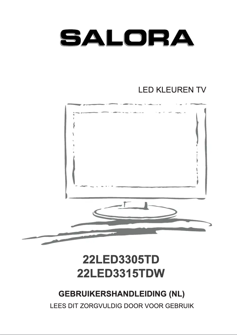 Page 1 de la notice Manuel utilisateur Salora 22LED3305TD