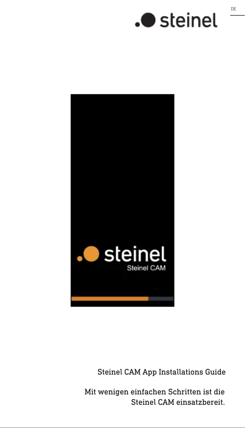 Page 1 de la notice Guide de démarrage rapide Steinel L 600 CAM S