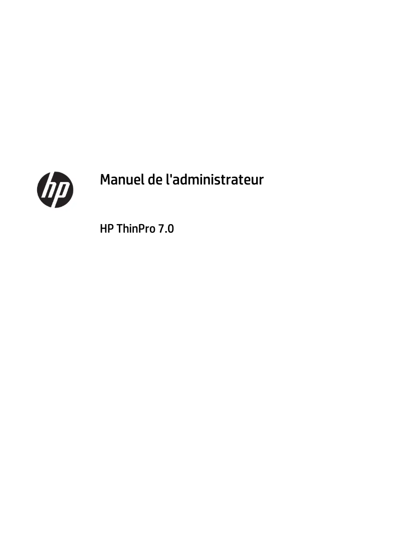 Page 1 de la notice Manuel utilisateur HP t620 PLUS