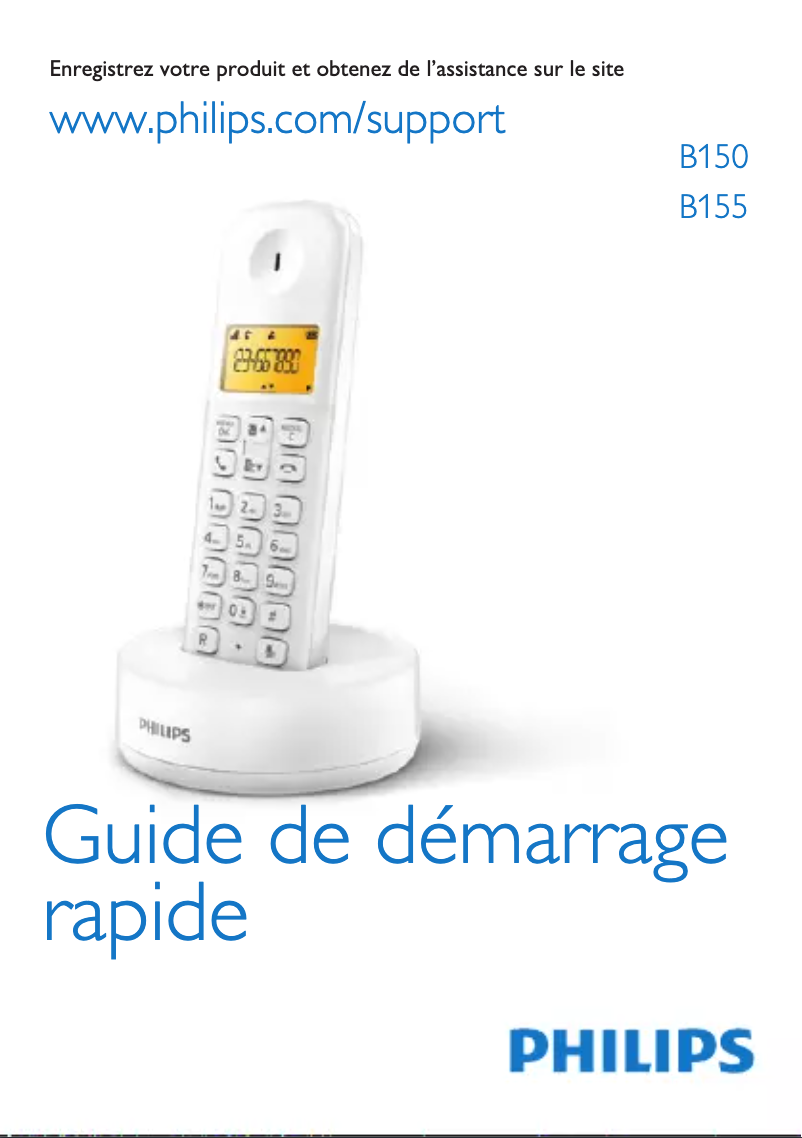 Página 1 del manual Guía de inicio rápido Philips B1502W