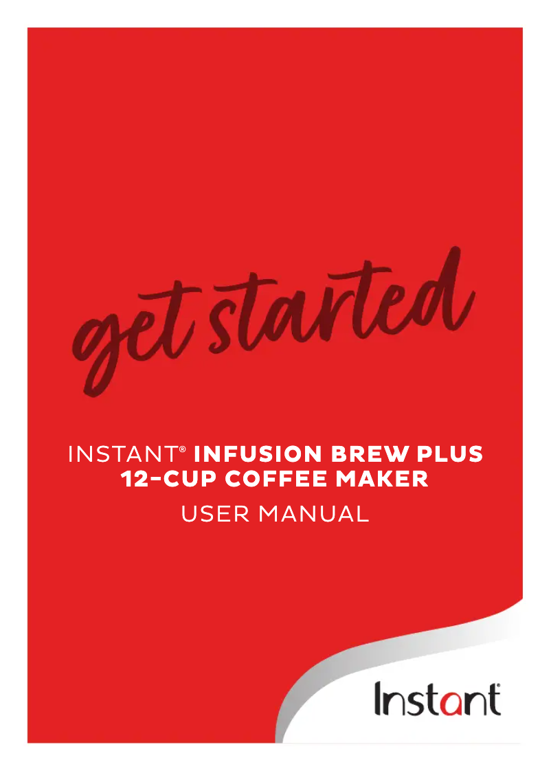 Imagen de la primera página del manual del dispositivo Infusion Brew Plus