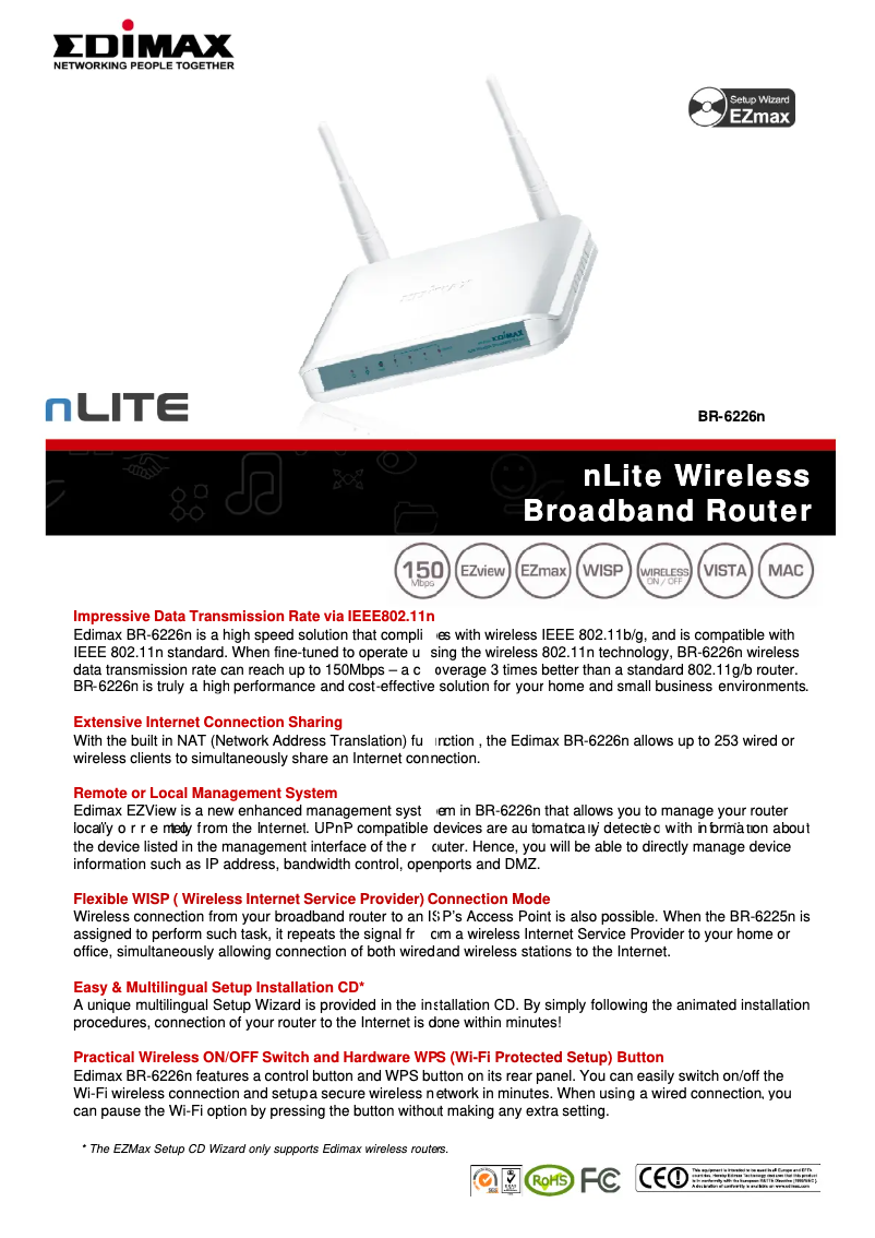 Image de la première page du manuel de l'appareil BR-6226n