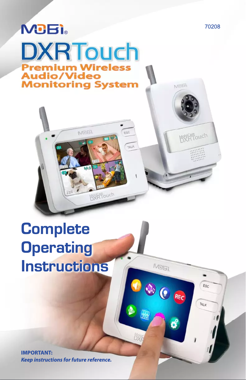 Page 1 de la notice Manuel utilisateur Mobi DRXTouch 70209