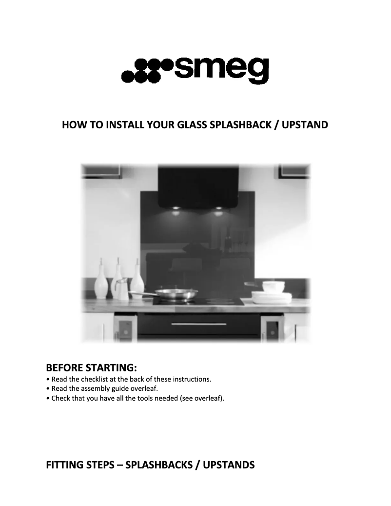 Page n°1 - Manuel utilisateur Smeg UPGVE