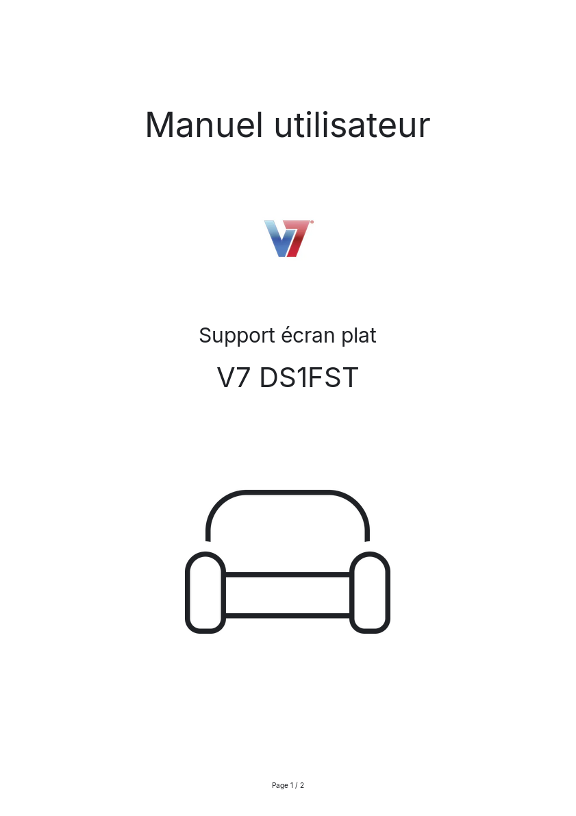 Page n°1 - Manuel utilisateur V7 DS1FST