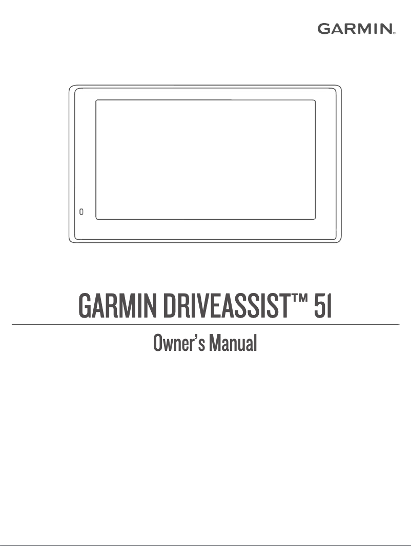 Page n°1 - Manuel utilisateur Garmin DriveAssist 51 LMT-S