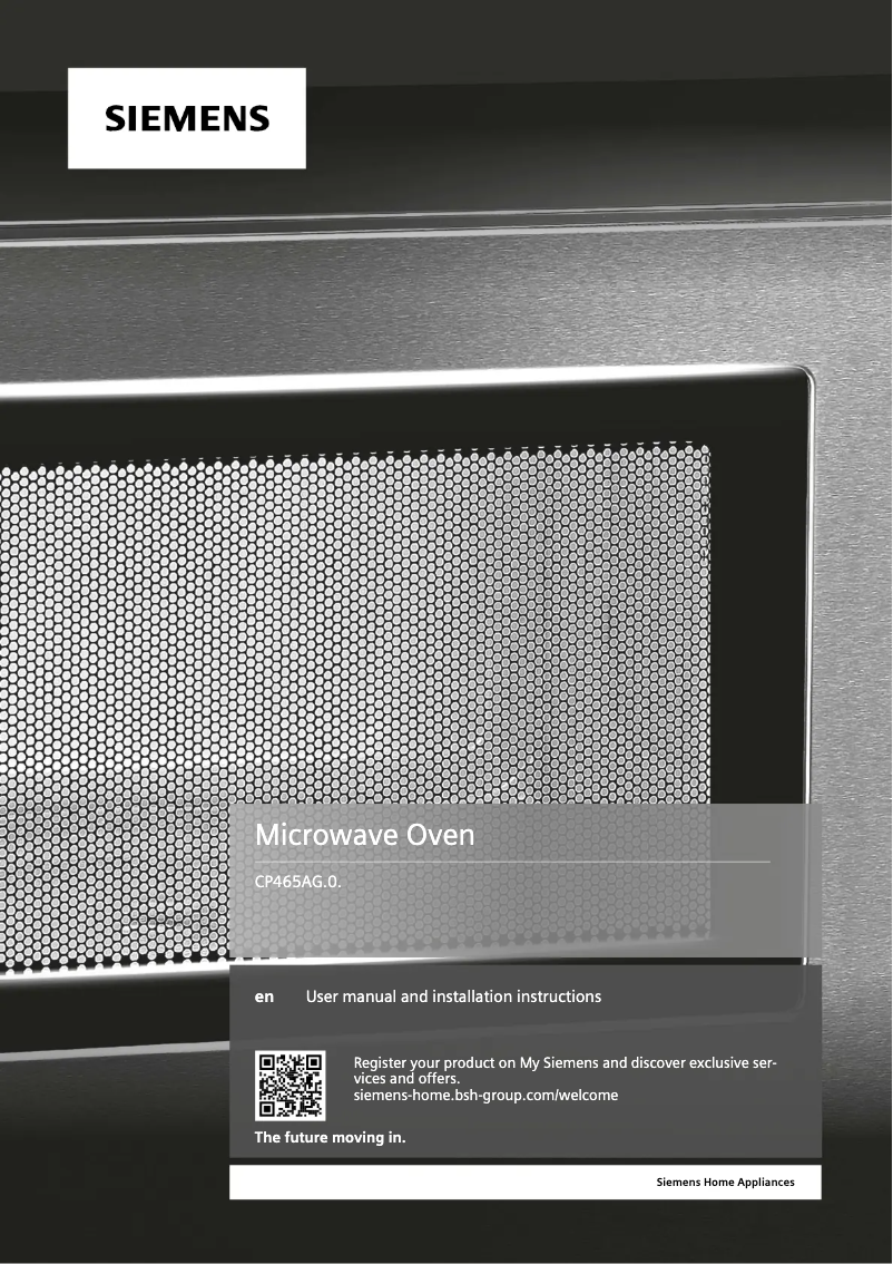 Page n°1 - Guide d'installation Siemens CP465AGB0B