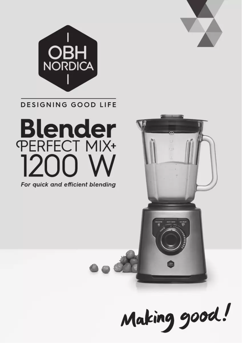 Page 1 de la notice Manuel utilisateur OBH Nordica PerfectMix+