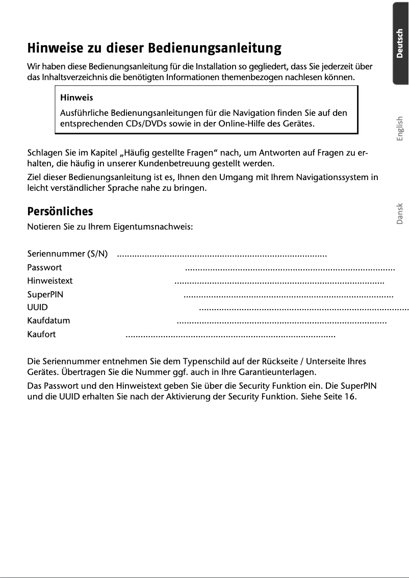 Page 1 de la notice Manuel utilisateur Medion GoPal P4245 M20 (MD 97504)