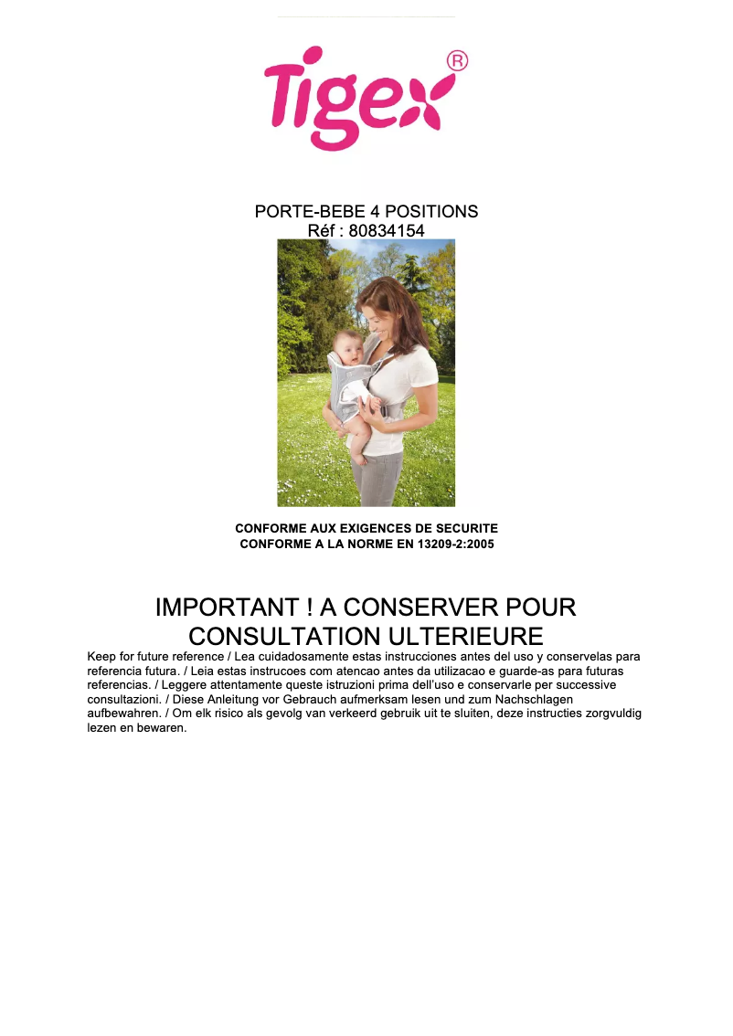 Imagen de la primera página del manual del dispositivo 4 Positions