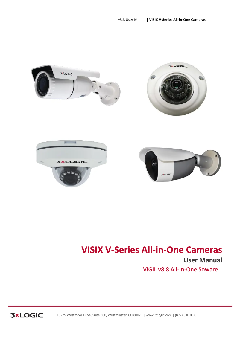 Página 1 del manual Manual de usuario 3xLOGIC VISIX V