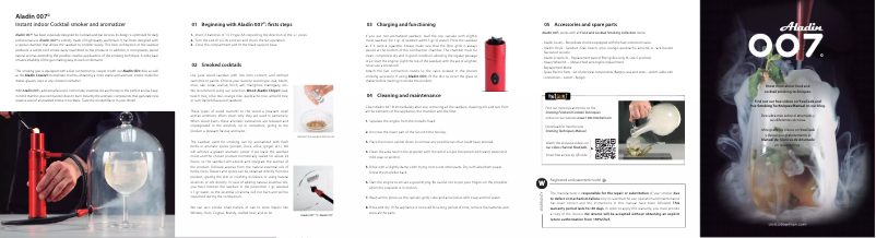 Page n°1 - Manuel utilisateur 100%Chef Aladín 007