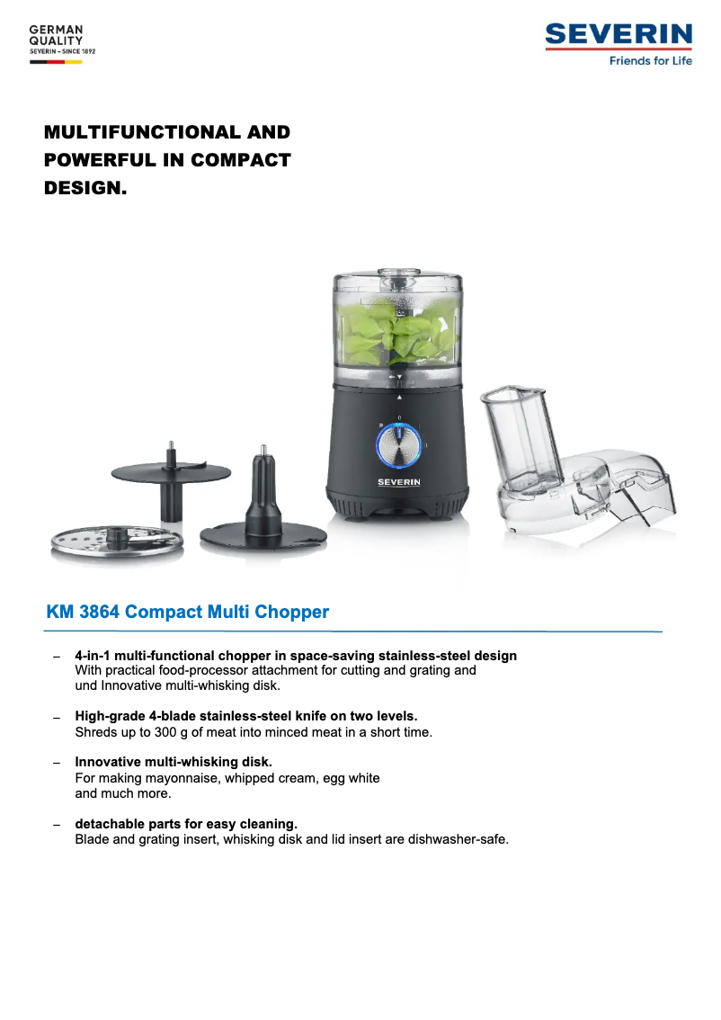 Image de la première page du manuel de l'appareil KM 3864