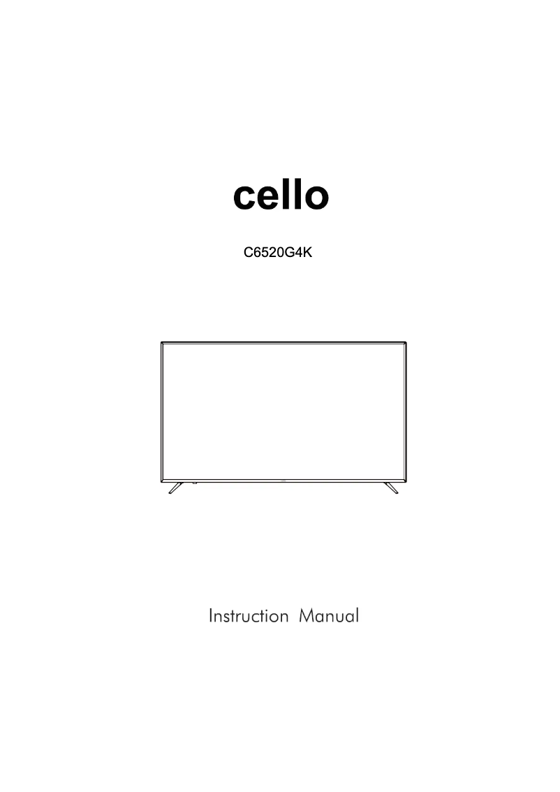 Image de la première page du manuel de l'appareil C6520G4K